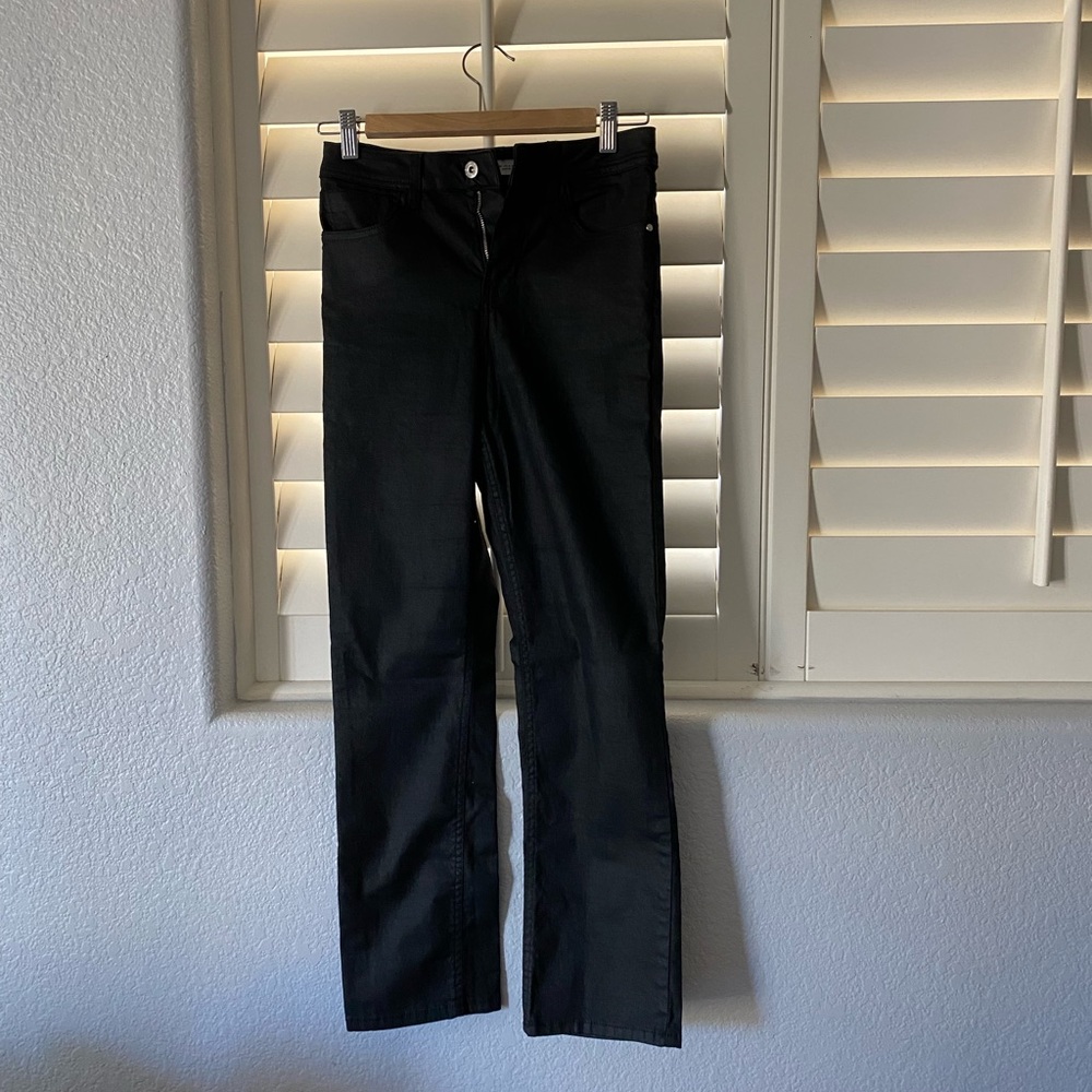 Black straight leg Zara jeans